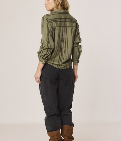 SOBRECAMISA Indi & Cold  AD110 CARROT RAYAS KHAKI - Imagen 2