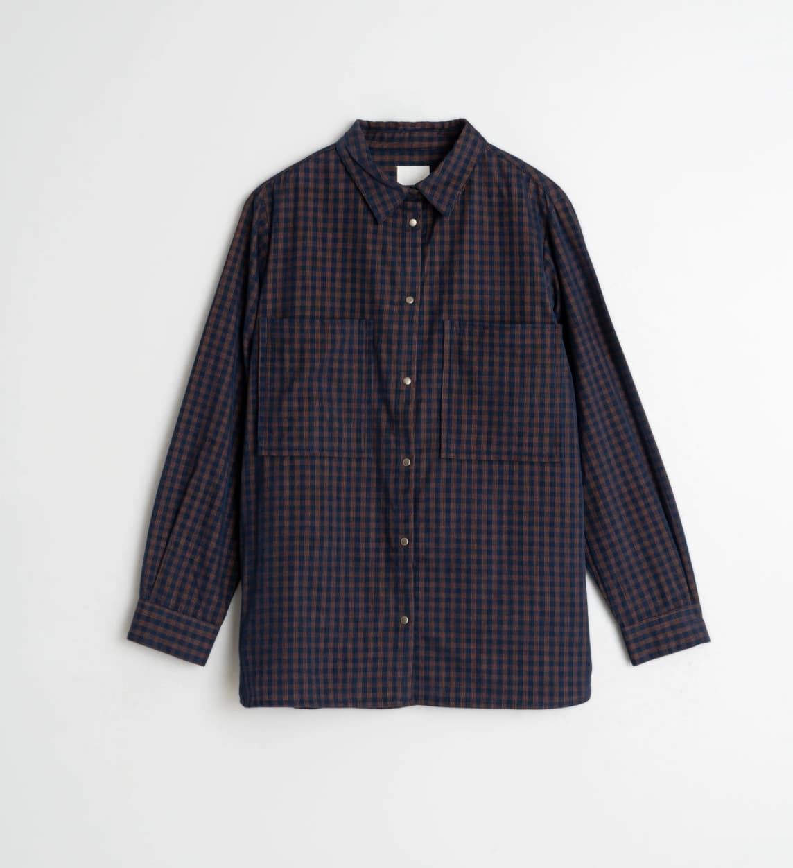 Sobrecamisa Indi & Cold Micropana vichy MI120 azul/marrón - Imagen 6