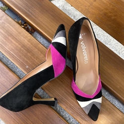 Stiletto Angari 45025-52N negro puntera colores - Imagen 1