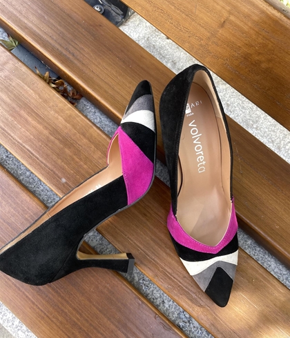 Stiletto Angari 45025-52N negro puntera colores - Imagen 1
