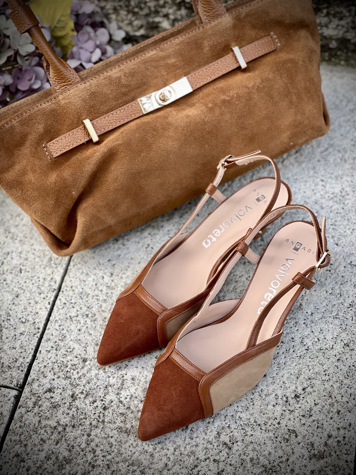 Stiletto Angari 52231 - 63 ante camel castaño - Imagen 7