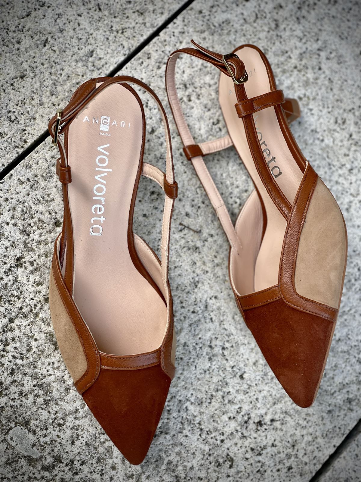 Stiletto Angari 52231 - 63 MAGA ante camel castaño - Imagen 2