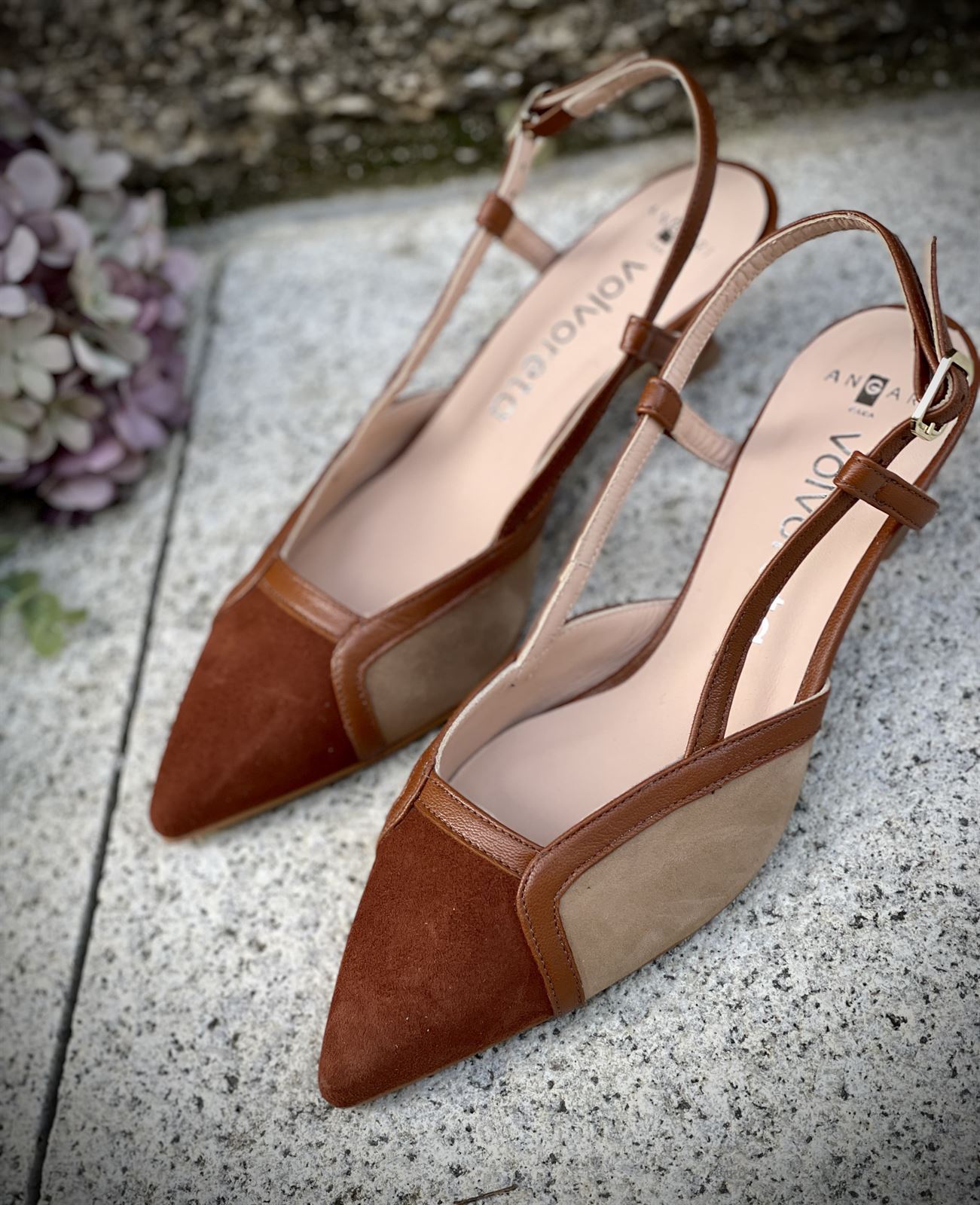 Stiletto Angari 52231 - 63 MAGA ante camel castaño - Imagen 3