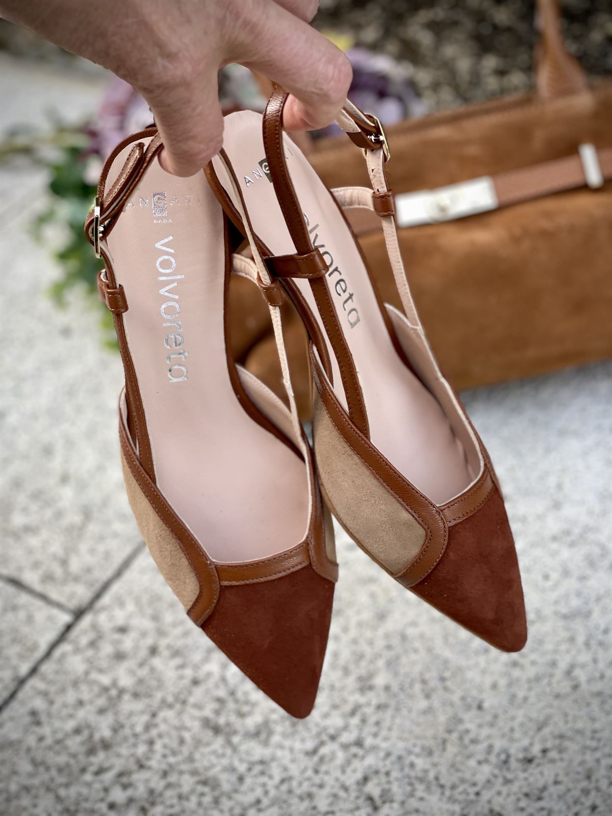 Stiletto Angari 52231 - 63 MAGA ante camel castaño - Imagen 5