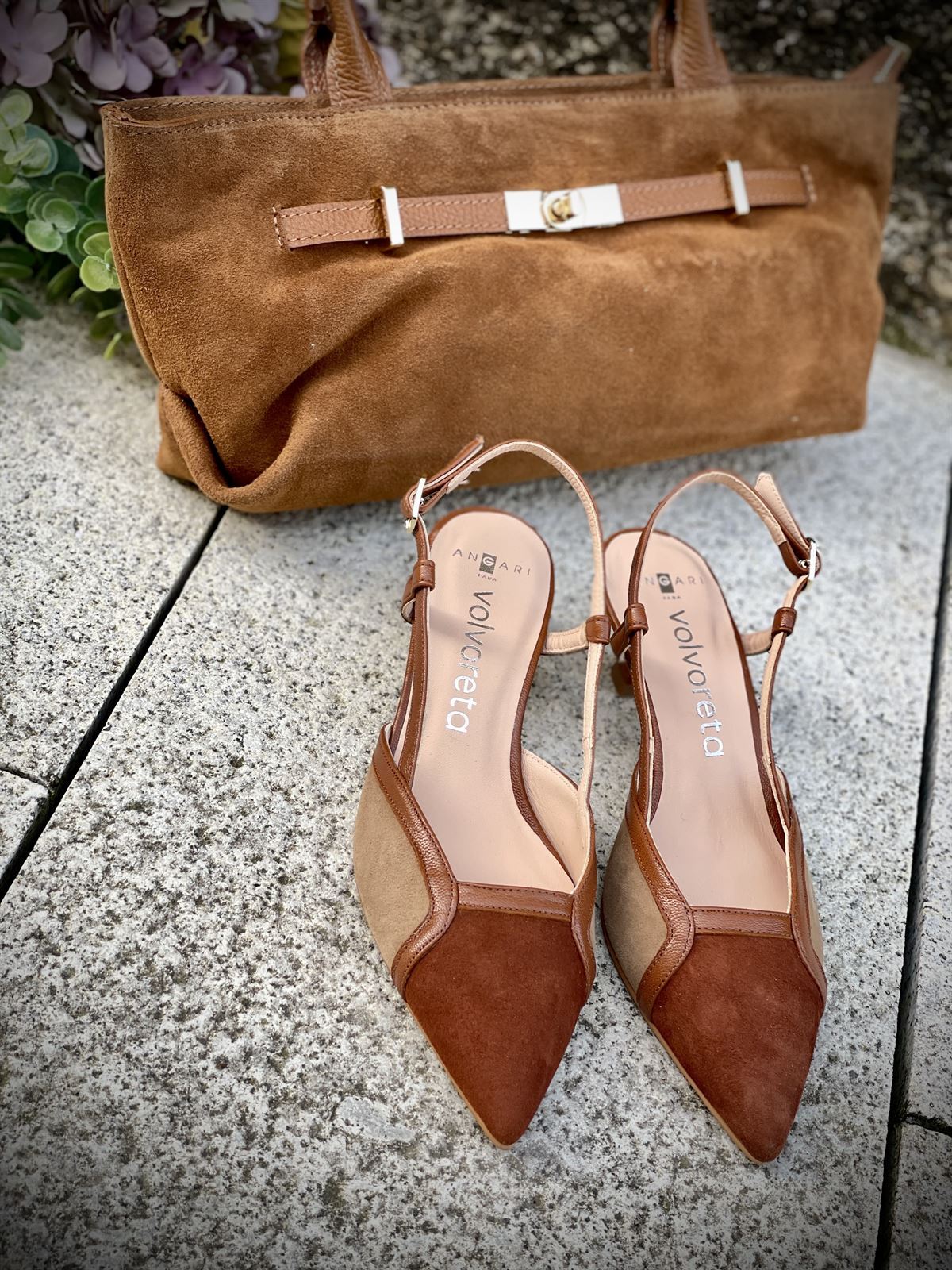 Stiletto Angari 52231 - 63 MAGA ante camel castaño - Imagen 6