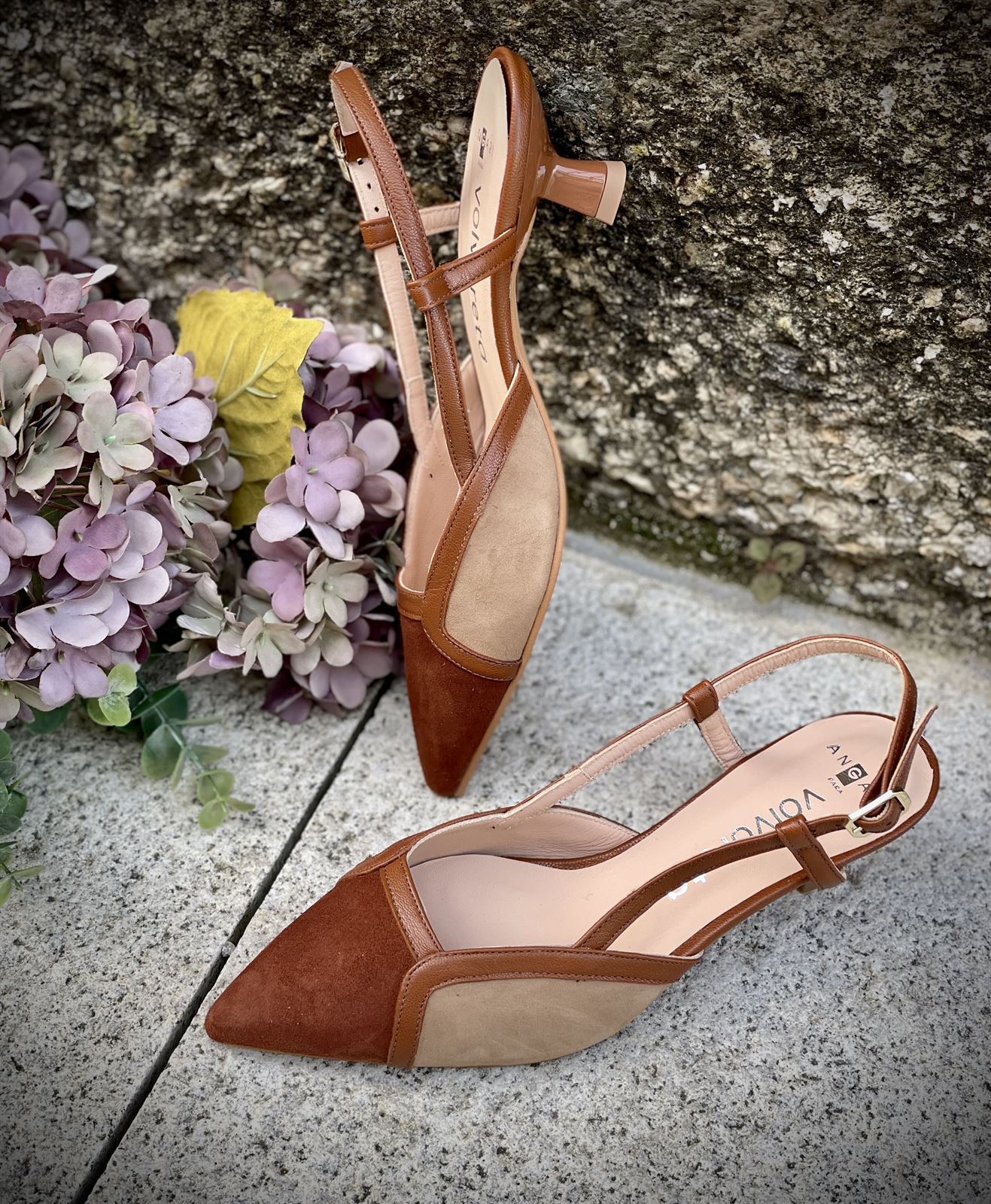 Stiletto Angari 52231 - 63 MAGA ante camel castaño - Imagen 8