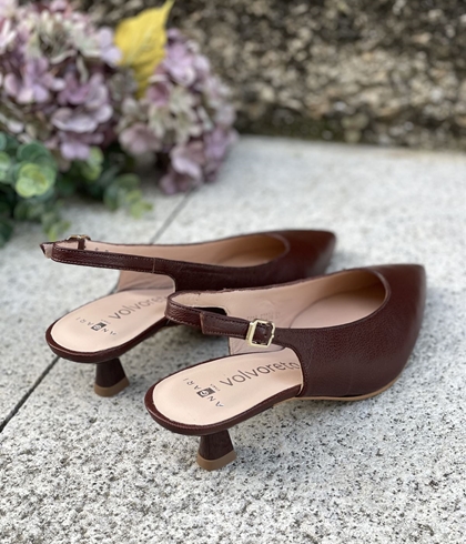 Stiletto Angari 52236 - 63 destalonado básico marrón chocolate - Imagen 2