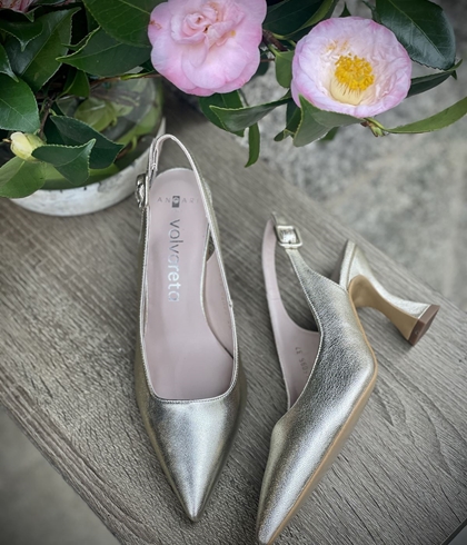 Stiletto Angari destalonado 46085-98 champagne 7,5 cm - Imagen 2