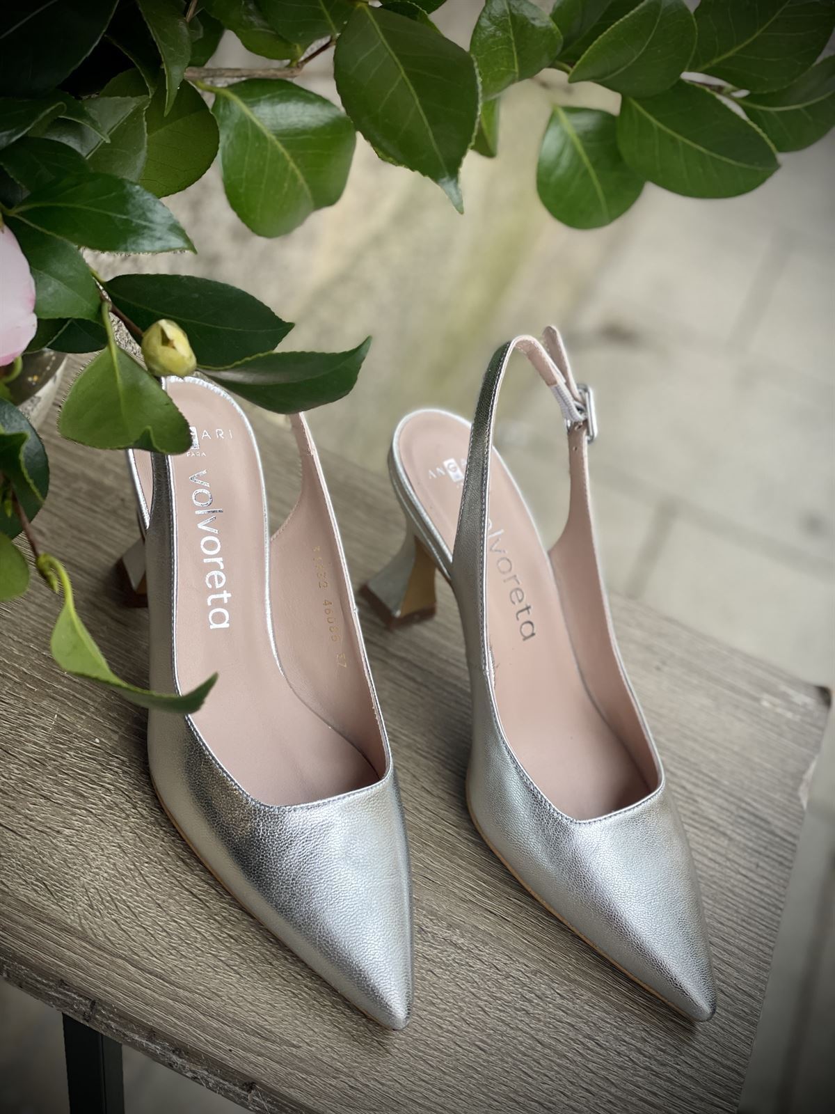 Stiletto Angari destalonado 46085-98  plata 7,5 cm - Imagen 1