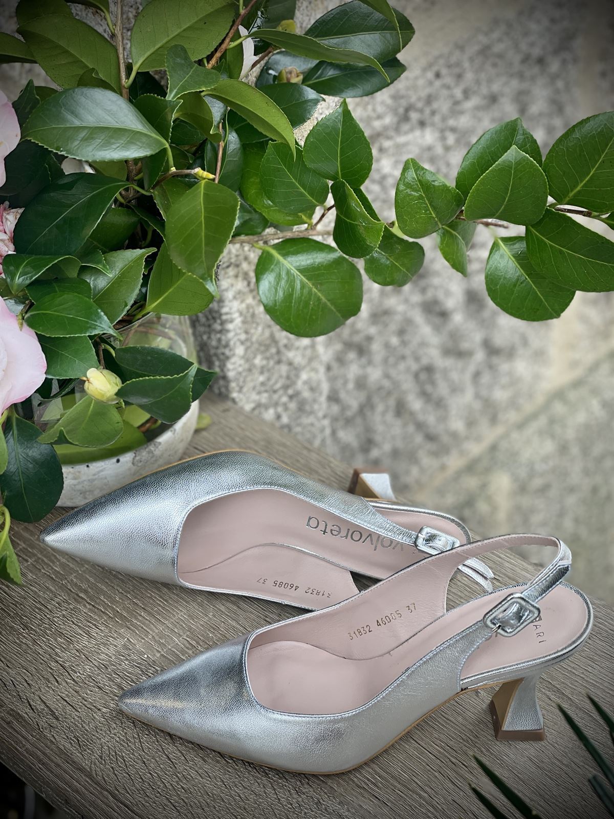 Stiletto Angari destalonado 46085-98  plata 7,5 cm - Imagen 2