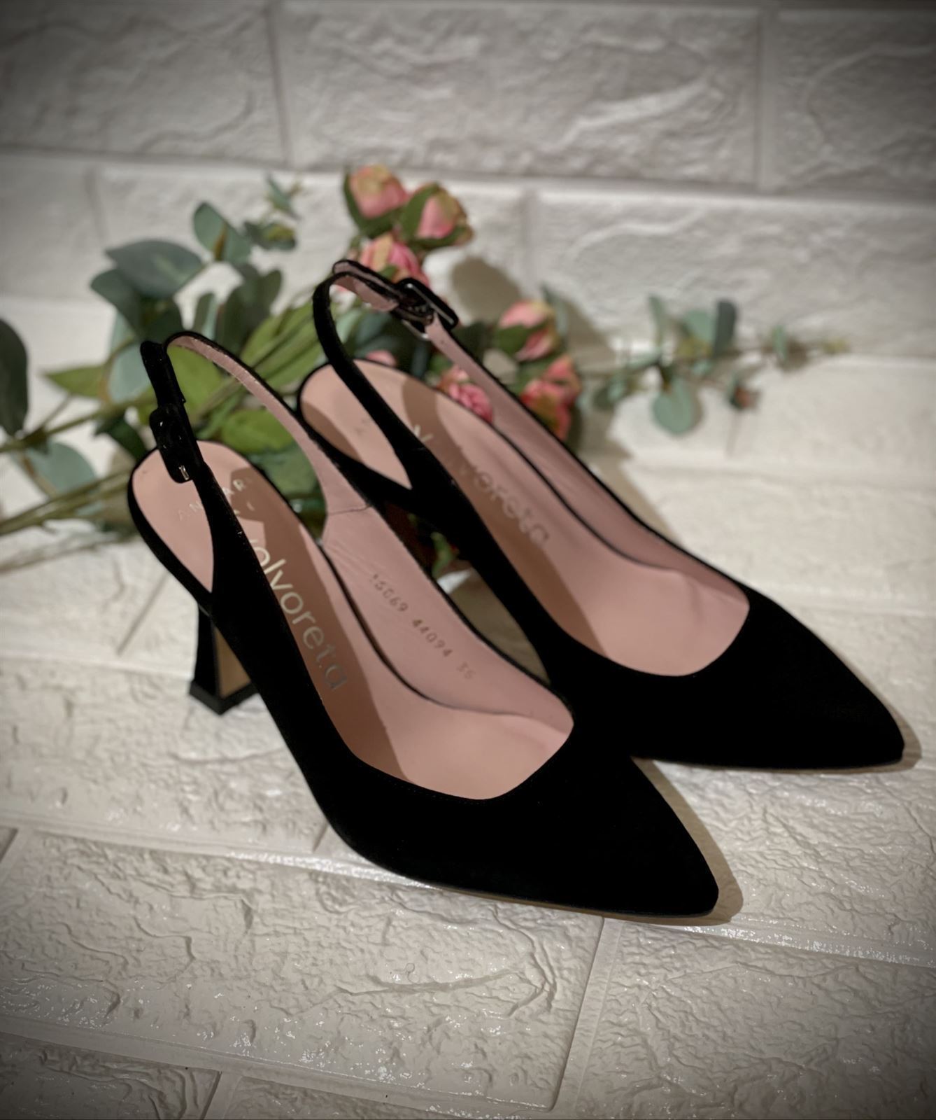 Stiletto Angari destalonado negro 9 cm - Imagen 2