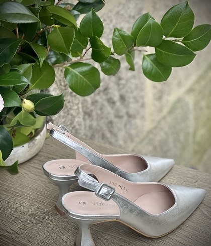 Stiletto Angari destalonado plata 7,5 cm - Imagen 1