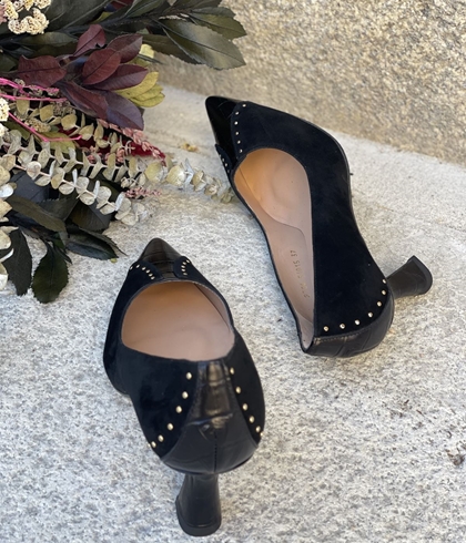 Stiletto Angari Rabat -07  mini tachas Negro - Imagen 2