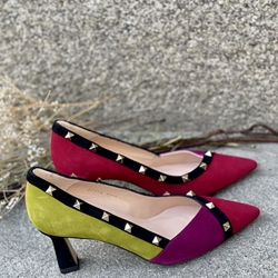 Stiletto Angari remaches multicolor pistacho - Imagen 2