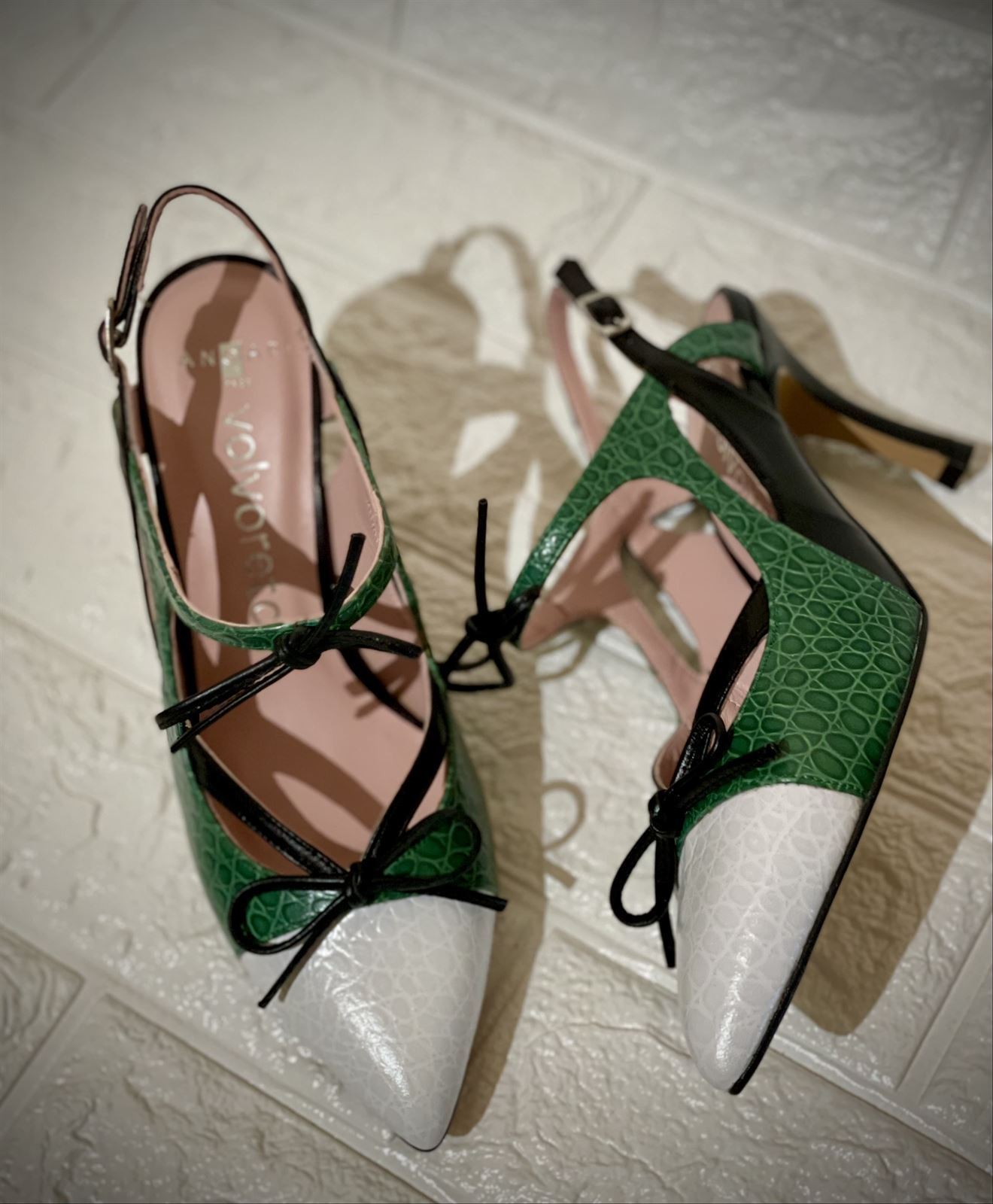 Stiletto Angari shoes tacón verde - Imagen 2