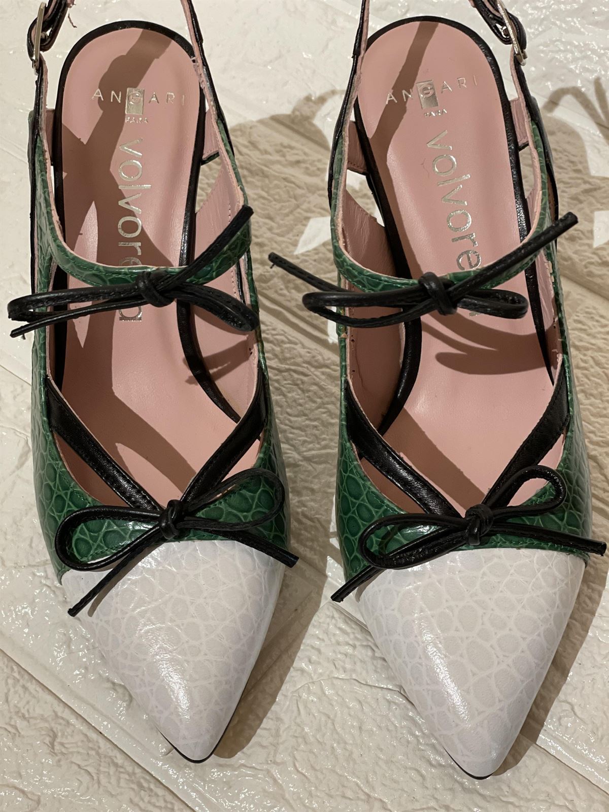 Stiletto Angari shoes tacón verde - Imagen 6