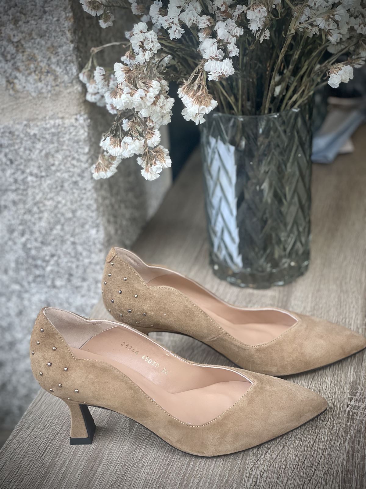 Stiletto Angari Zapatos camel - Imagen 2