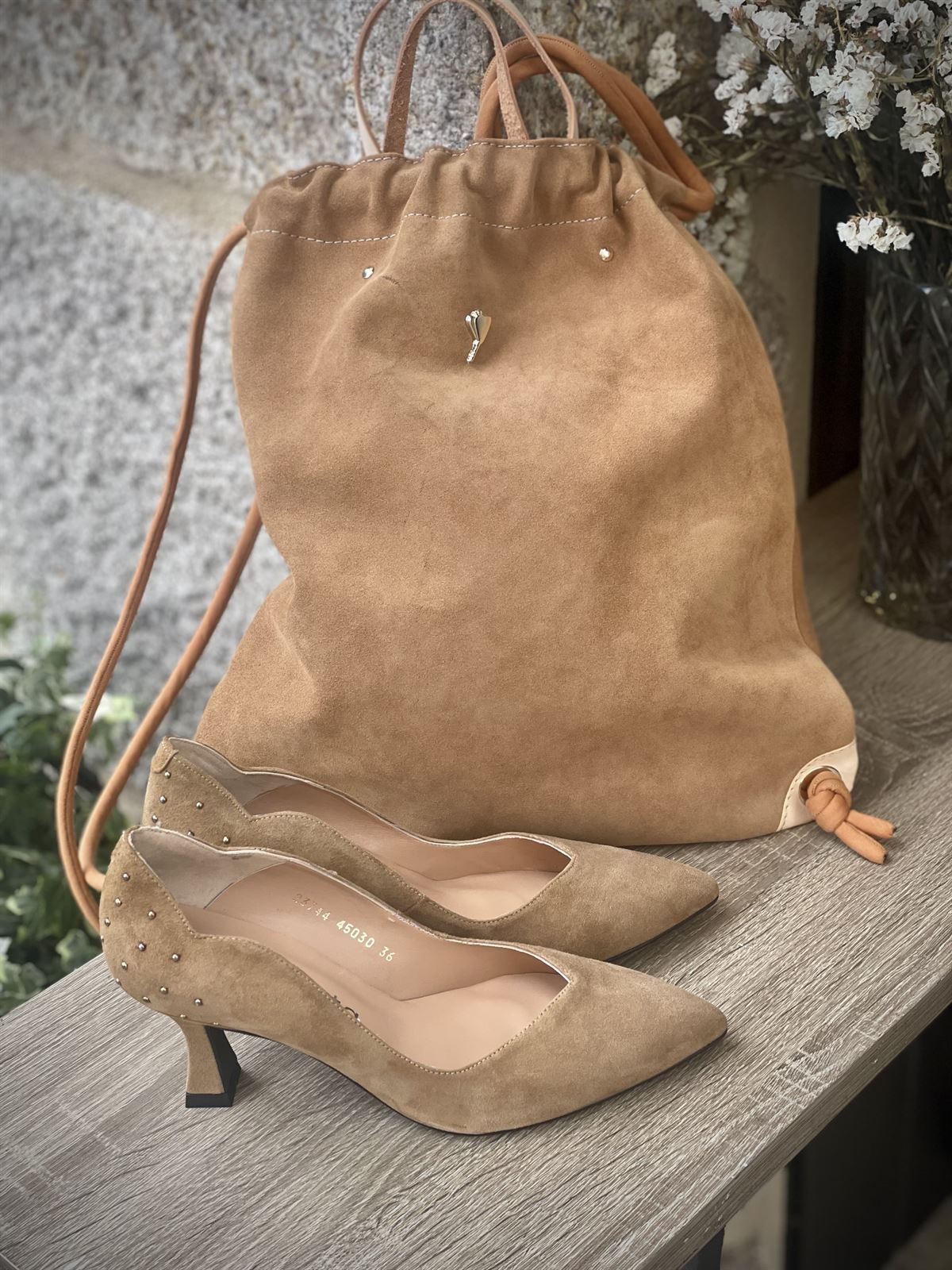Stiletto Angari Zapatos camel - Imagen 4