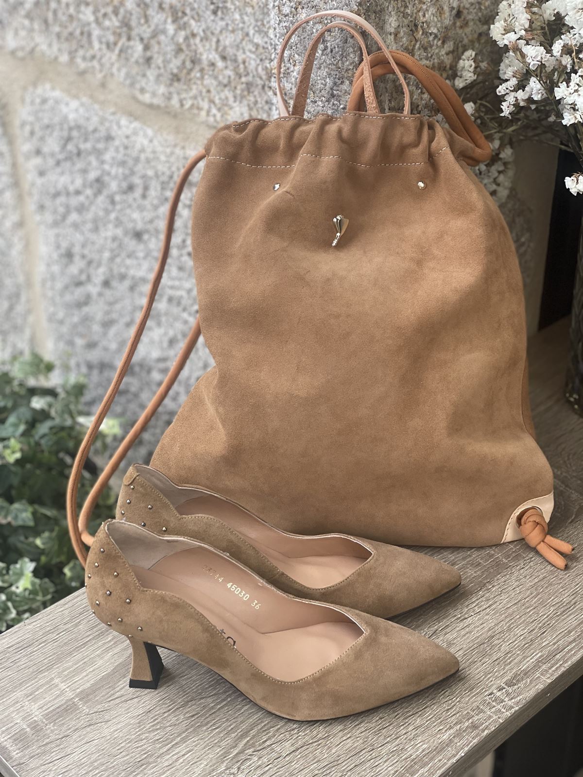 Stiletto Angari Zapatos camel - Imagen 5