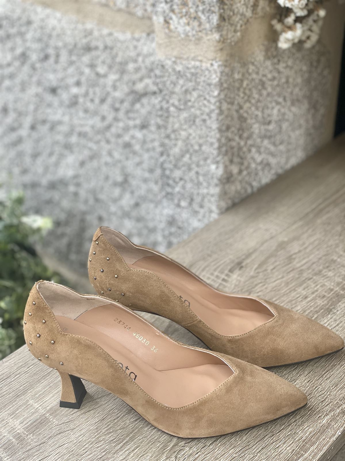 Stiletto Angari Zapatos camel - Imagen 6
