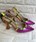 stiletto Angari Zapatos metalizado colorido y tachas. - Imagen 2