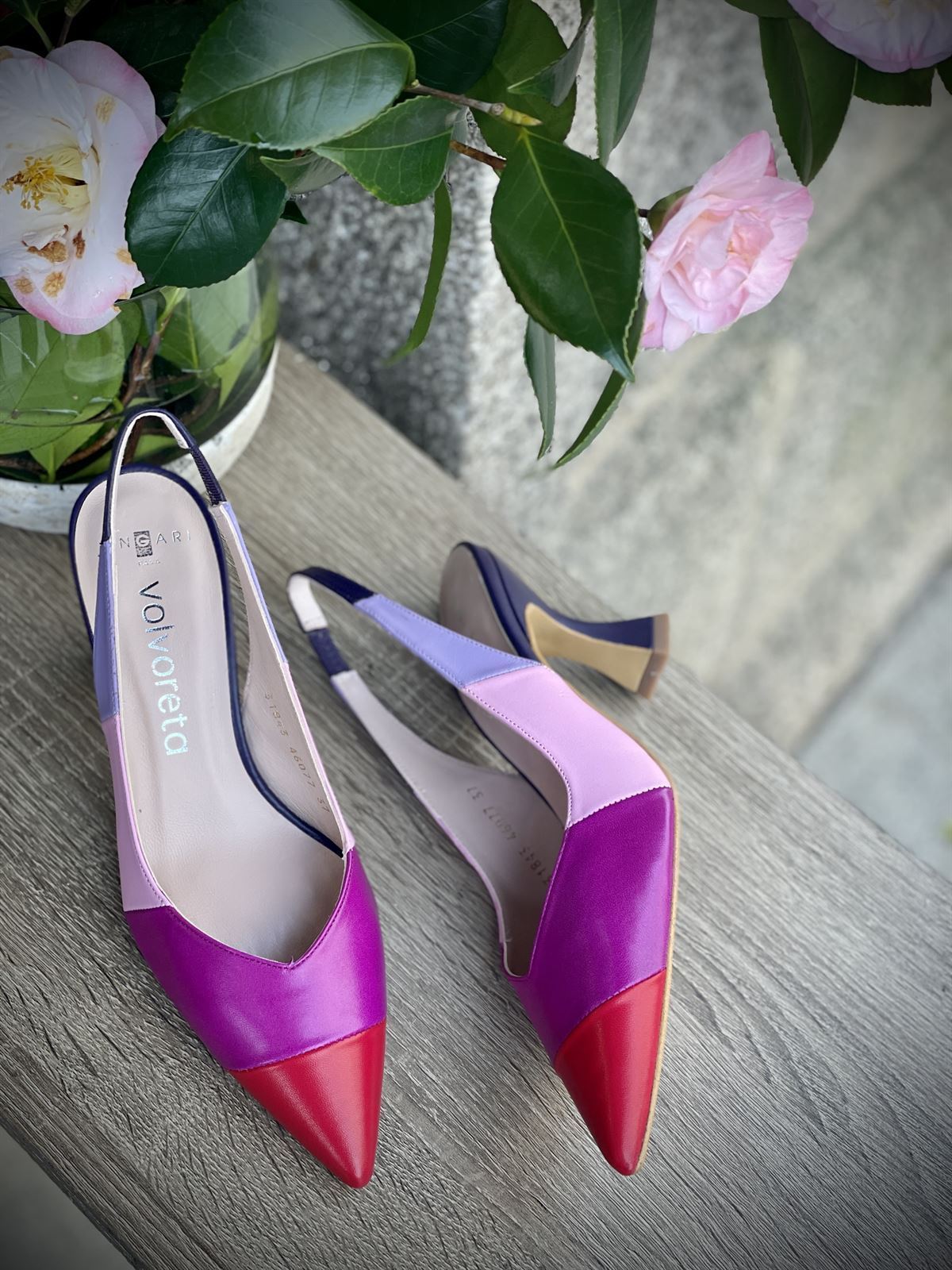 stiletto Angari Zapatos tonos rosados / morados - Imagen 4