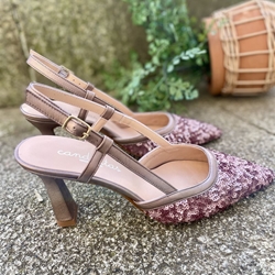 Stiletto Candelitas lentejuelas rosa - Imagen 2