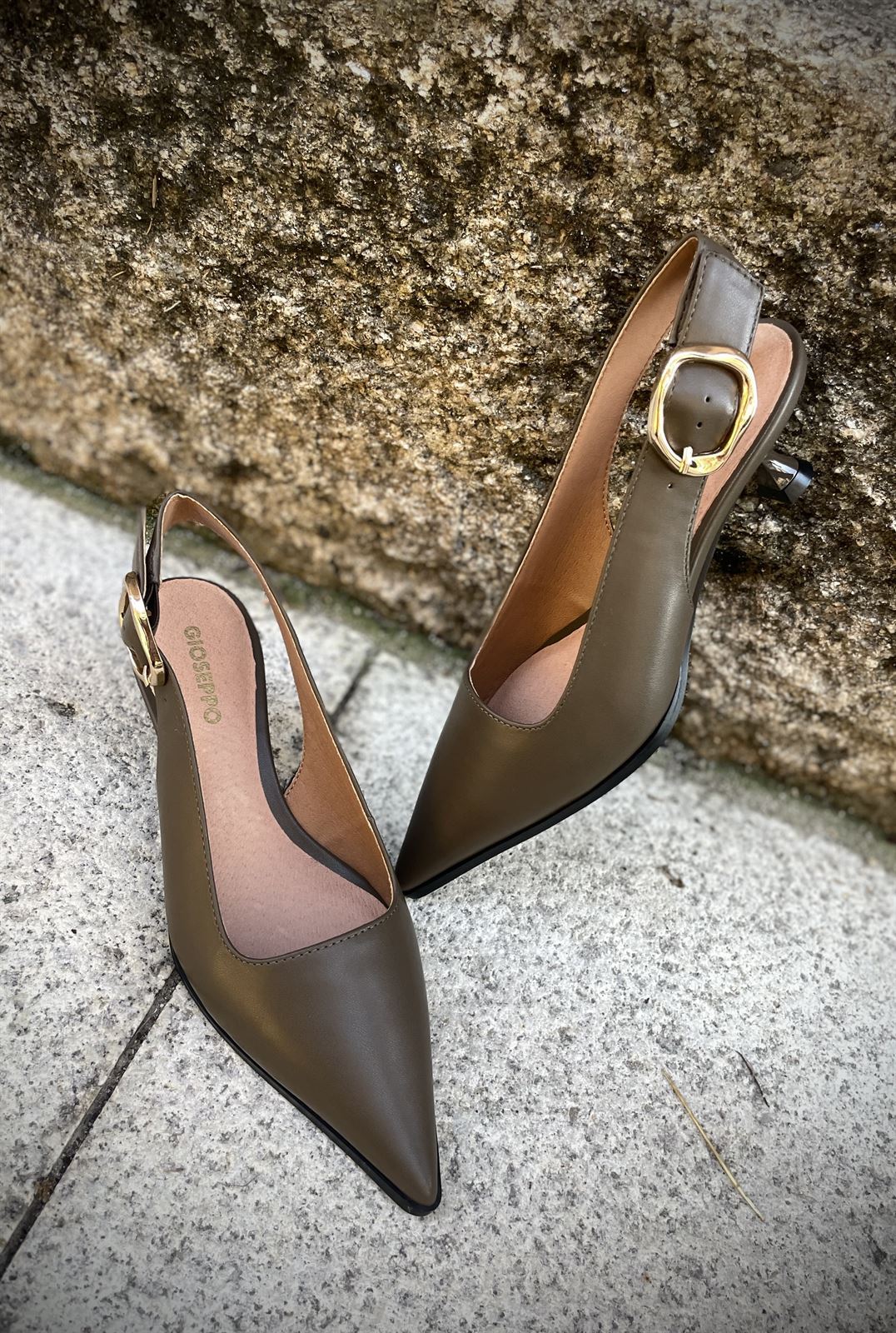 Stiletto Gioseppo 80032 tacón green - Imagen 2