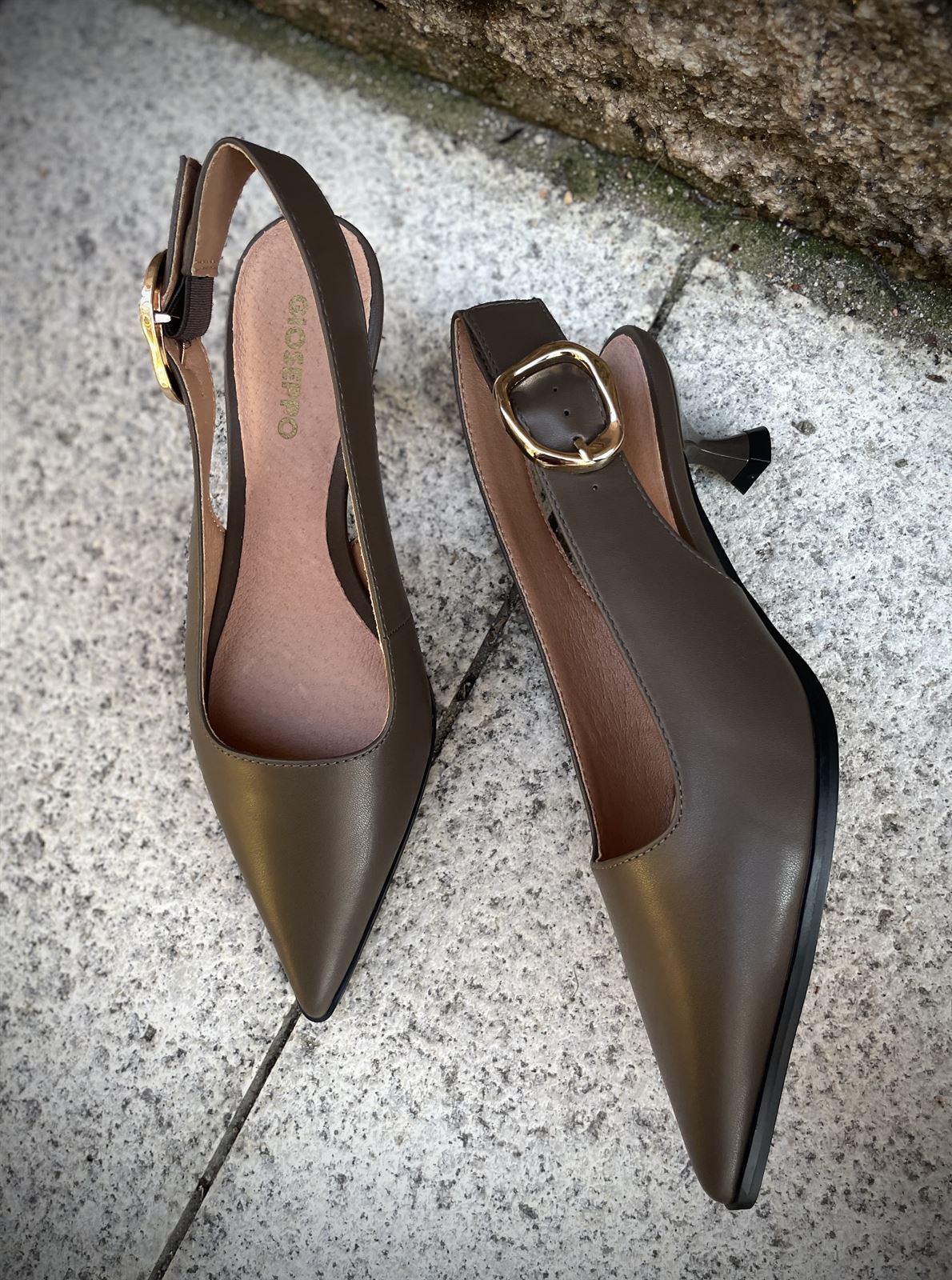 Stiletto Gioseppo 80032 tacón green - Imagen 5