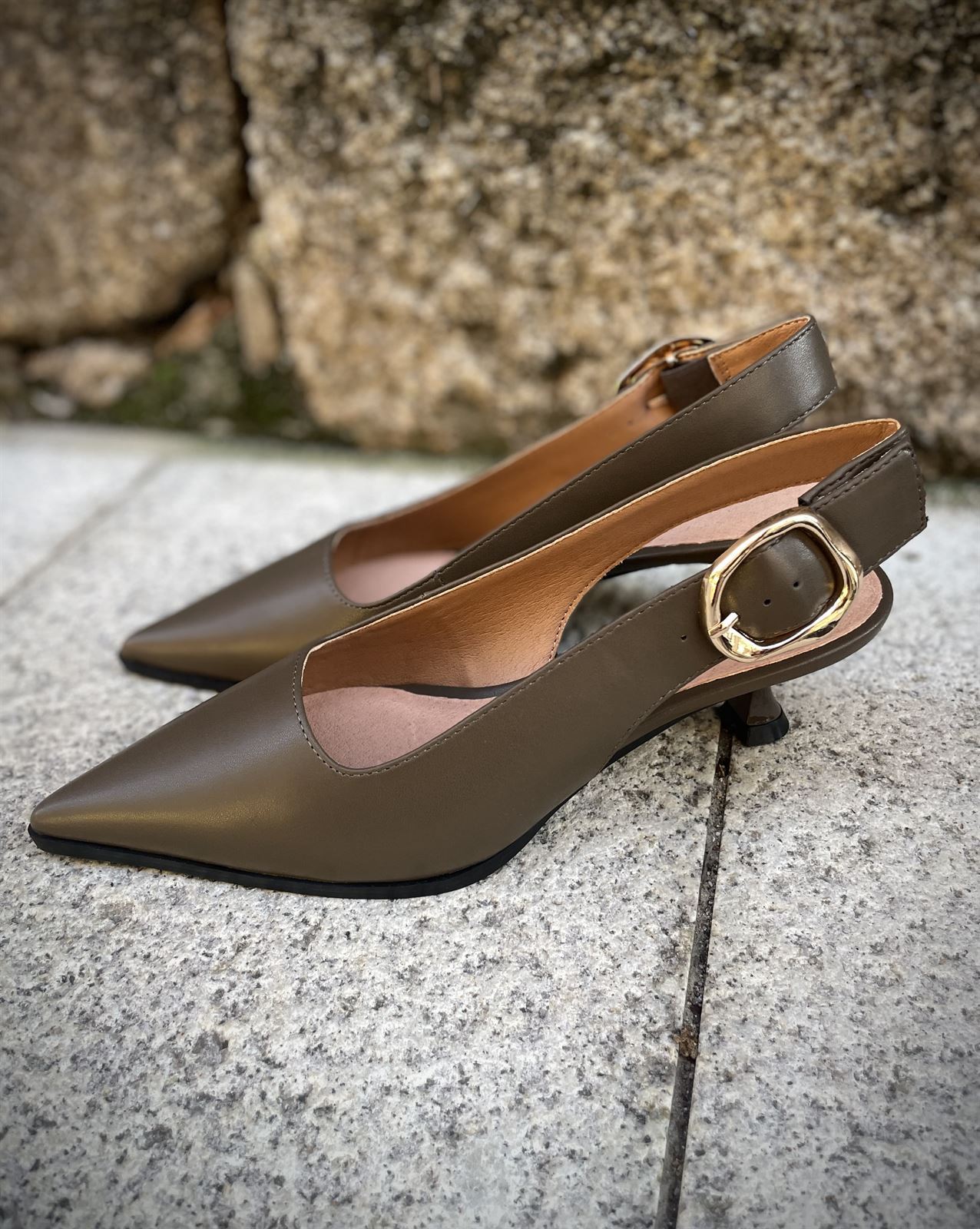 Stiletto Gioseppo 80032 tacón green - Imagen 6