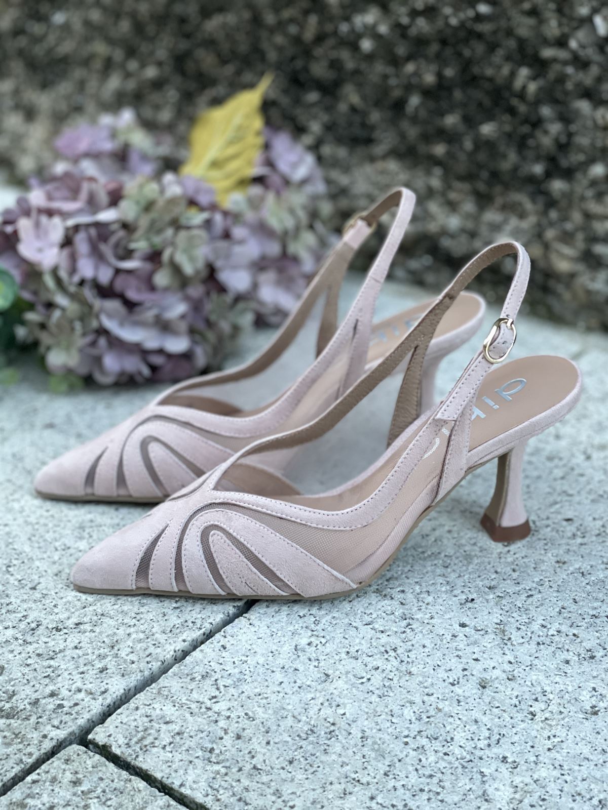 Stiletto tacón Dibia by Ezzio 56032 ante rosita - Imagen 1