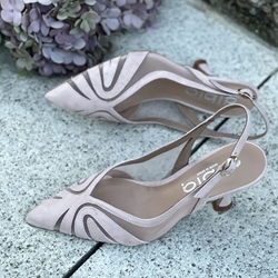 Stiletto tacón Dibia by Ezzio 56032 ante rosita - Imagen 2