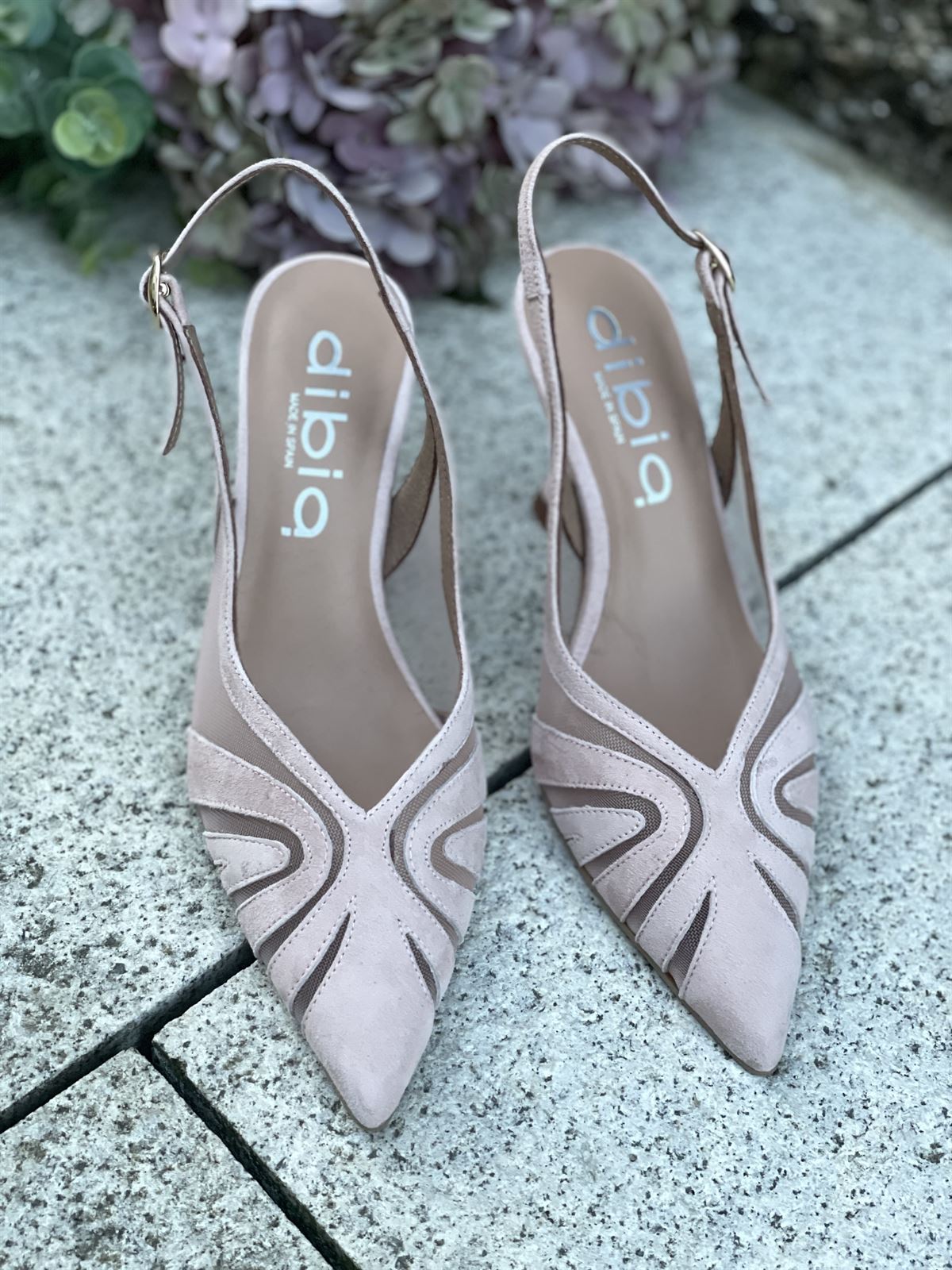 Stiletto tacón Dibia by Ezzio 56032 ante rosita - Imagen 3