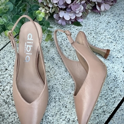 Stiletto tacón Dibia by Ezzio 56032 napa piel rosa nude - Imagen 1