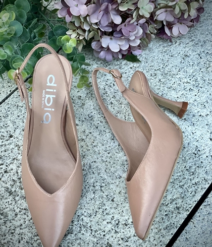 Stiletto tacón Dibia by Ezzio 56032 napa piel rosa nude - Imagen 1