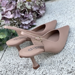 Stiletto tacón Dibia by Ezzio 56032 napa piel rosa nude - Imagen 2