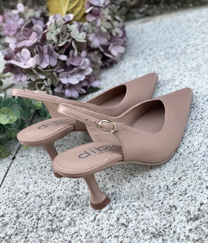 Stiletto tacón Dibia by Ezzio 56032 napa piel rosa nude - Imagen 2