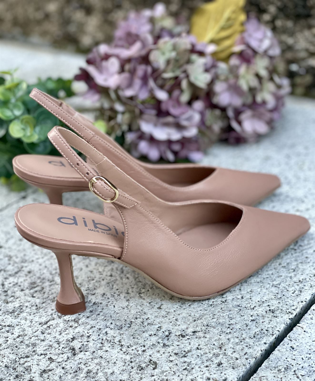 Stiletto tacón Dibia by Ezzio 56032 napa piel rosa nude - Imagen 5