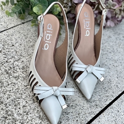 Stiletto tacón Dibia by Ezzio 56060 ante piel Color hielo - Imagen 1