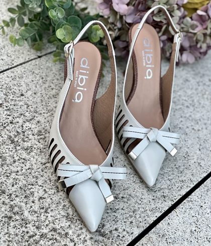 Stiletto tacón Dibia by Ezzio 56060 ante piel Color hielo - Imagen 1