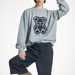Sudadera Alba Conde 6805 print OSO GRIS - Imagen 1
