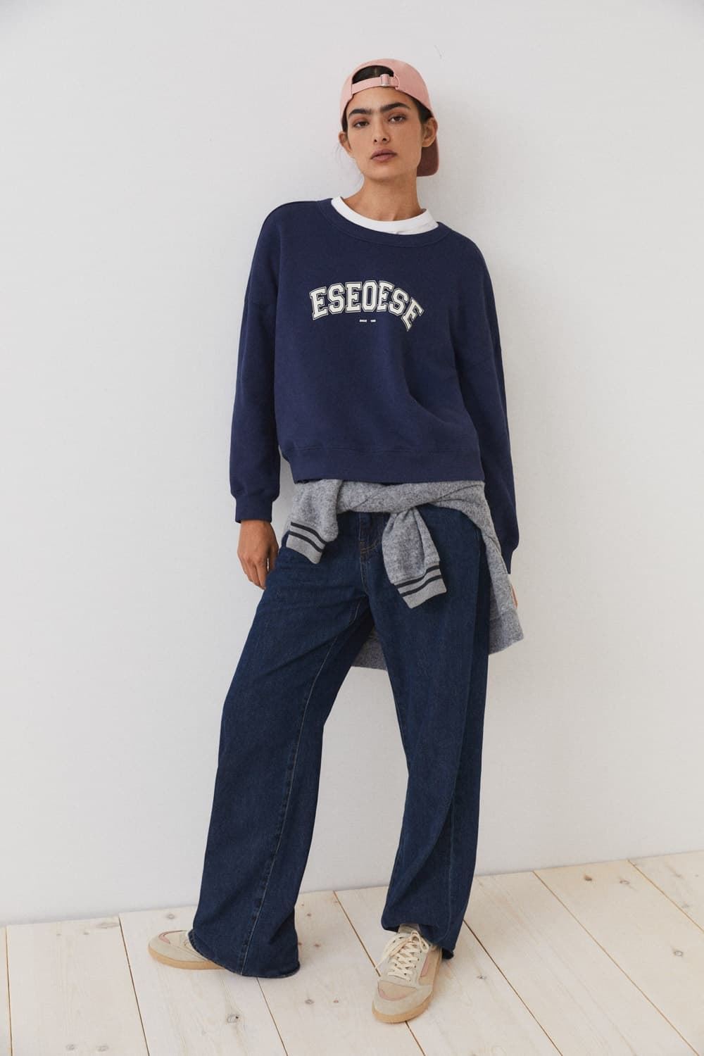 Sudadera ese O ese azul marino COLLEGE - Imagen 1