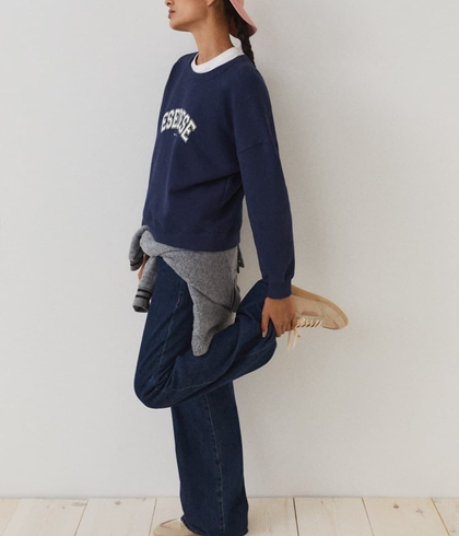 Sudadera ese O ese azul marino COLLEGE - Imagen 2