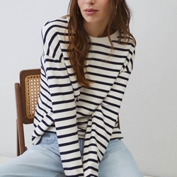 Sudadera ese O ese estrippes  azul marino - Imagen 1