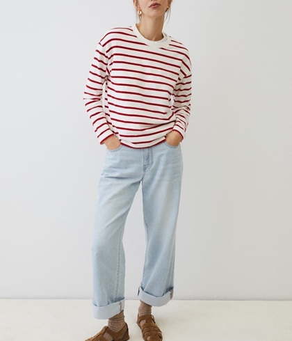 Sudadera ese O ese estrippes rojo - Imagen 1