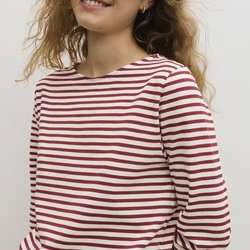 Sudadera ese O ese  FELPA.PORTOFINO BURNT RED-ECRU - Imagen 1