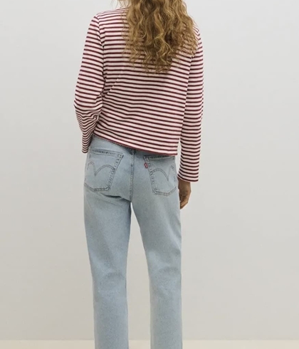 Sudadera ese O ese  FELPA.PORTOFINO BURNT RED-ECRU - Imagen 2