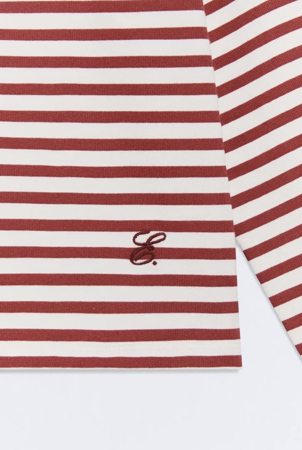 Sudadera ese O ese  FELPA.PORTOFINO BURNT RED-ECRU - Imagen 4