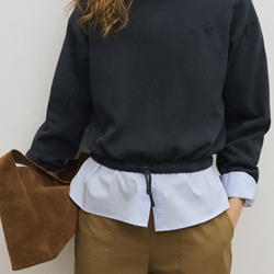 Sudadera ese O ese FELPA URBAN ALGODÓN azul marino - Imagen 1