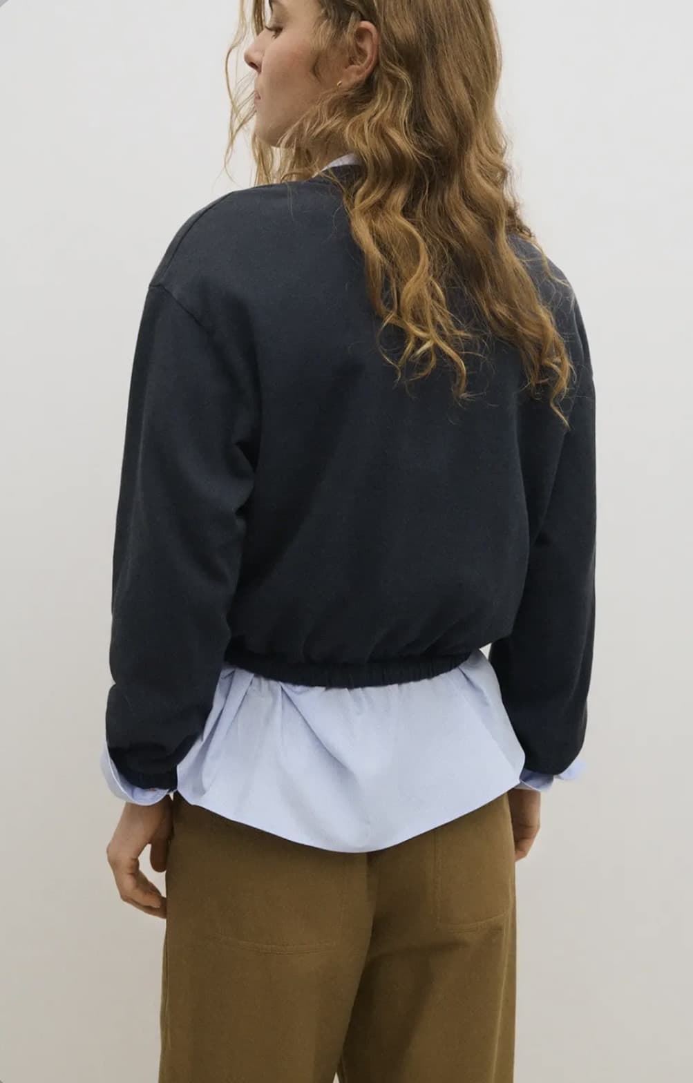 Sudadera ese O ese FELPA URBAN ALGODÓN azul marino - Imagen 3